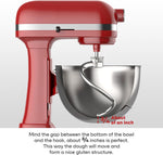 Cofun dough hook shown during bread kneading process