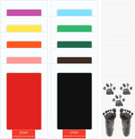 Jexine baby inkless handprint and footprint kit front view featuring colorful touch-safe ink pads for newborn keepsakes.