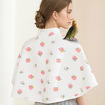 ZYPHOLIE anti-scratch bird training shawl showing elastic strap and button closure