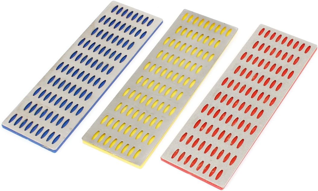 Aexit 3 pieces diamond sharpening stone front view professional whetstone set