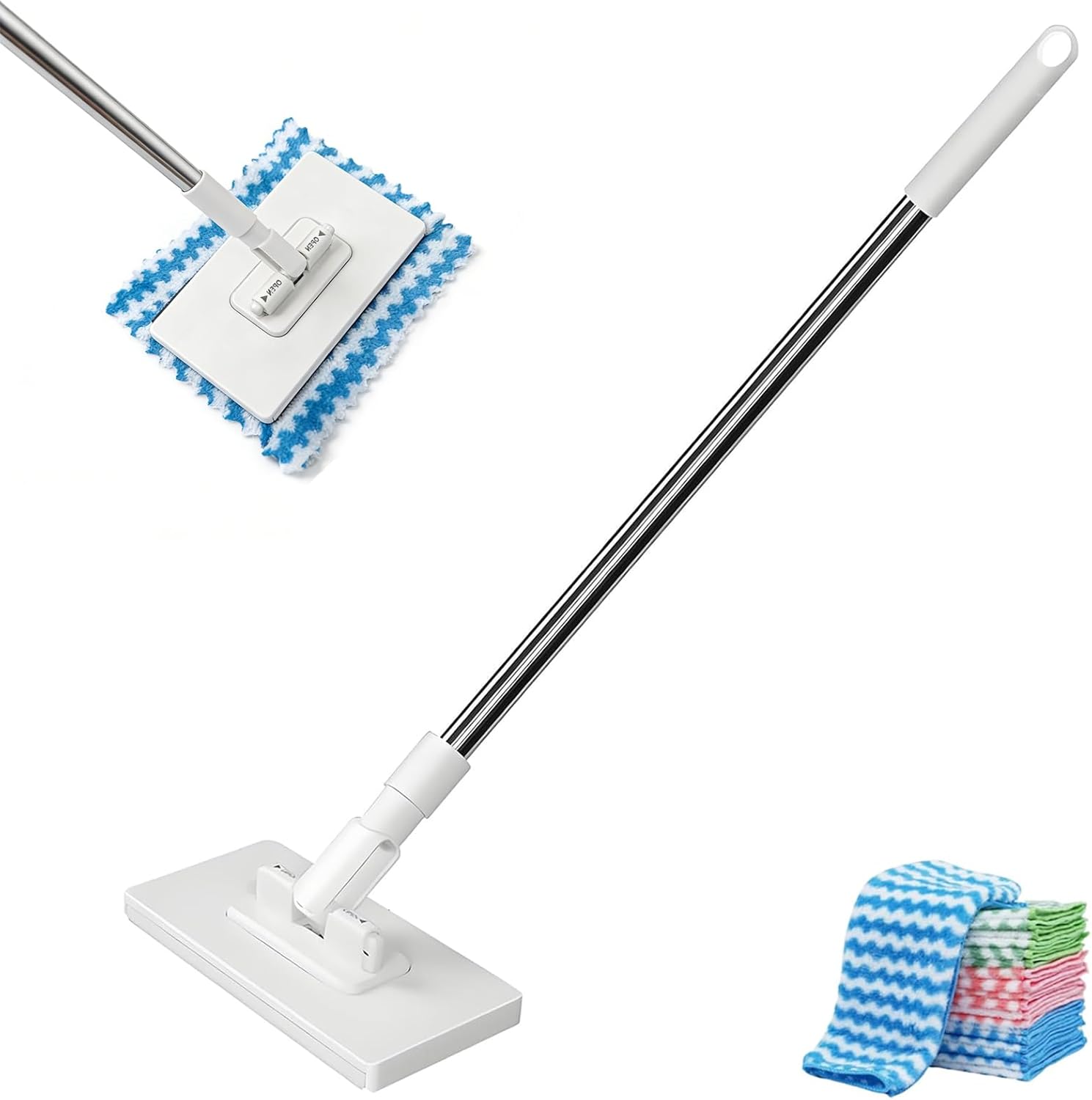 Generic Snap Grip Mini Mop front view showcasing the zero touch clamping head