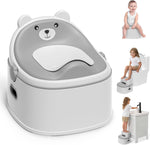 Himold 3-in-1 grey potty training toilet front view