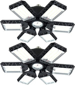 LED Garage Light,150W Deformable Garage Ceiling Lights,15000LM, 4 Adjustable Panels, E26/E27 Shop Lights for Basement, Barn, Workshop,High Bay Light - Image 10