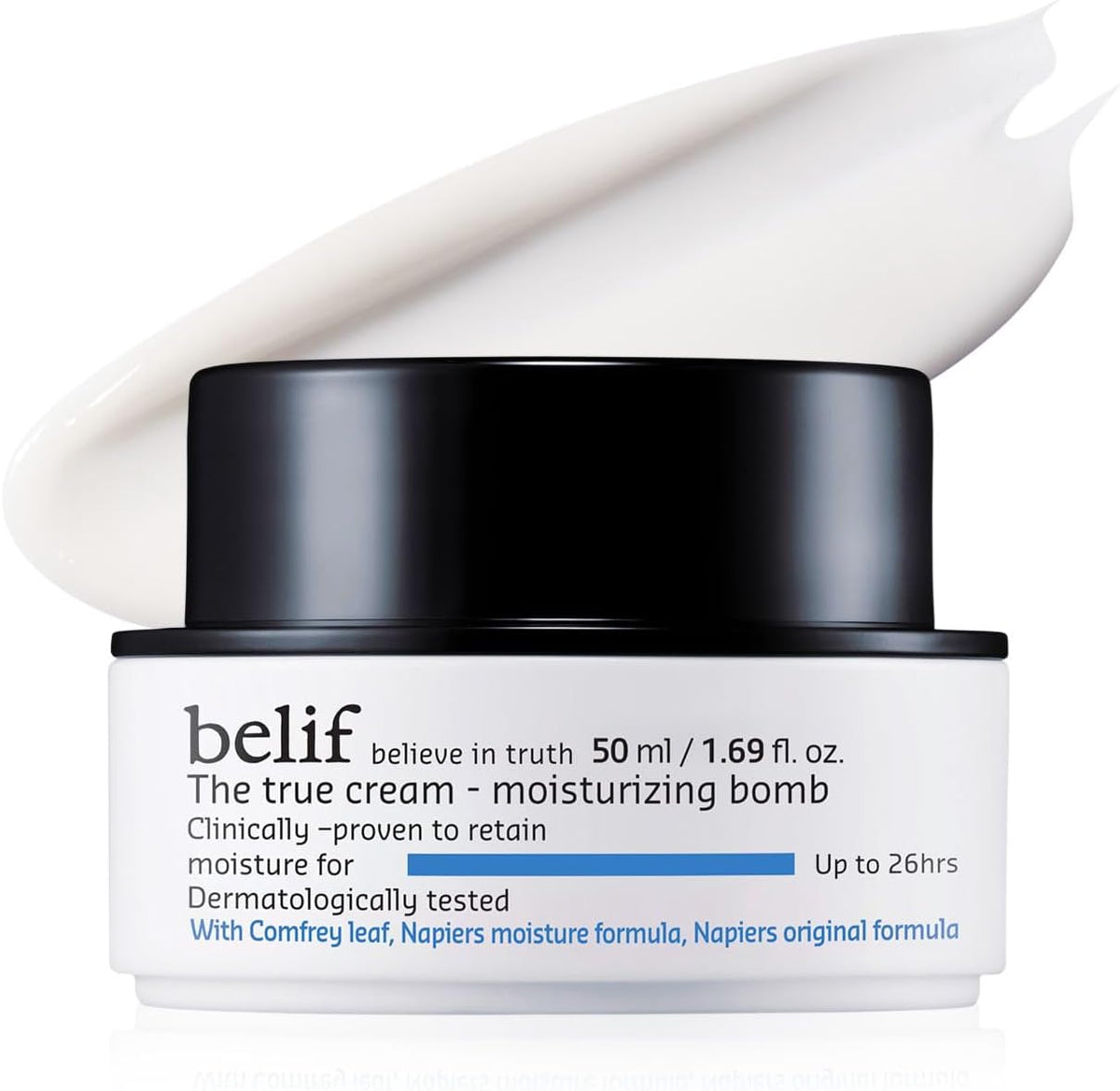 belif Moisturizing Bomb - Daily Ceramide Moisturizer with Peptide & Squalane, 48hr Hydration & Anti-Aging, Milky & Lightweight, Restores Skin Barrier, Korean Skincare, 3.3 fl oz (100ml) - Image 11