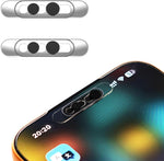 EYSOFT Front Camera Privacy Cover installed on a smartphone screen showing the black sliding panel.