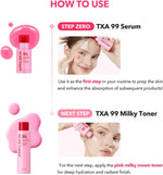 Aprilskin dark spot targeting serum showing product details and application directions.