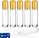 HTHOOOOME essential oil roller bottles 10ml clear glass front view