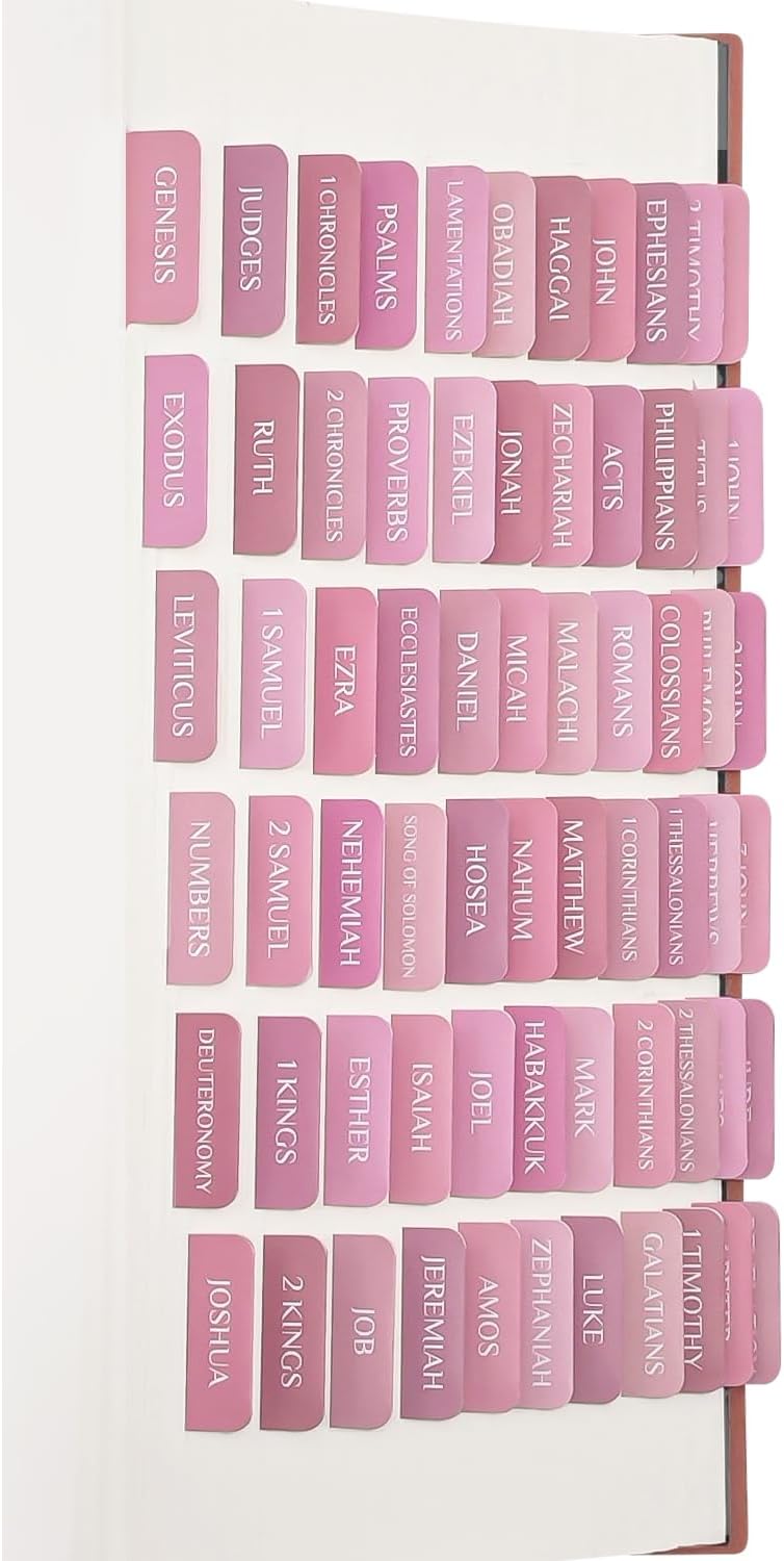 Bible Tabs, Laminated Bible Book Tabs for Women and Men, Blue | Bible Study Supplies, Large Print Bible Labels Index Tabs for Journaling Bible, Bible Accessories for Study Bible - Image 10