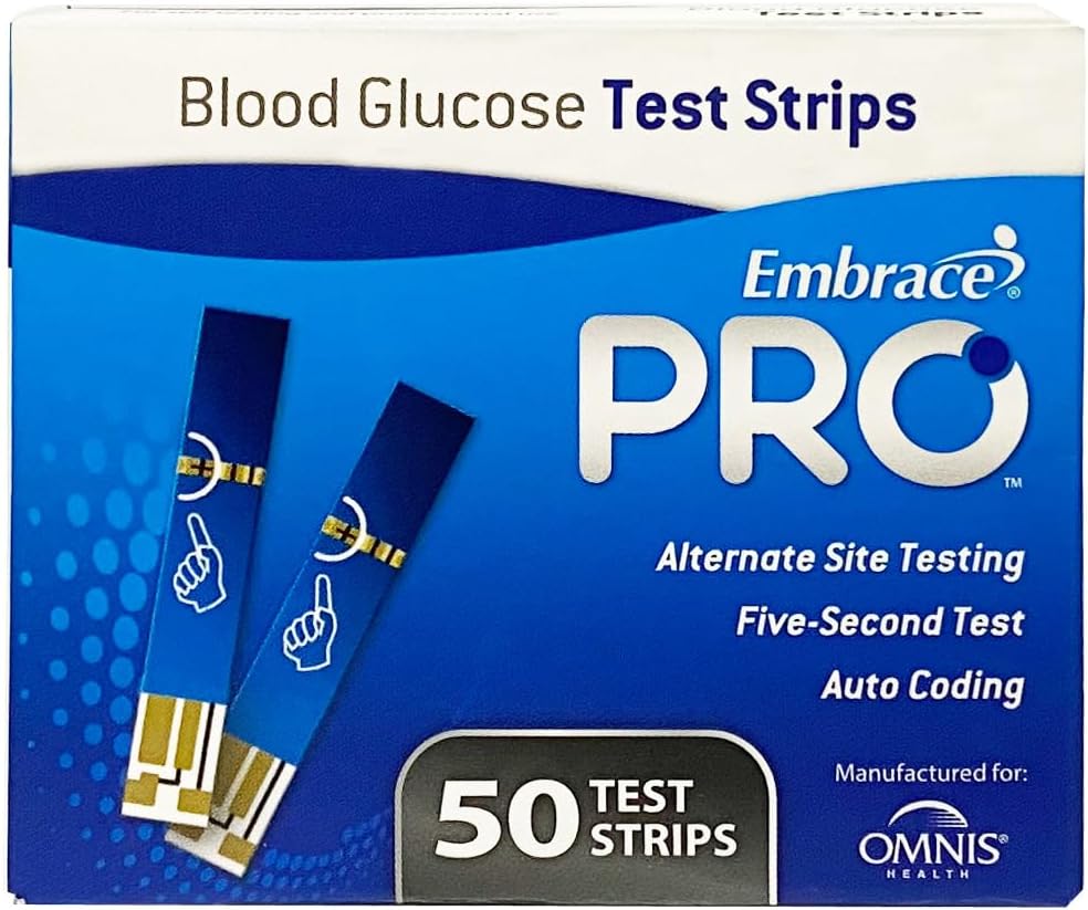 EmbracePRO Blood Glucose Test Strips 50ct Vial - Image 1