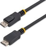 StarTech twenty foot DisplayPort cable with latches front view showing premium male connectors