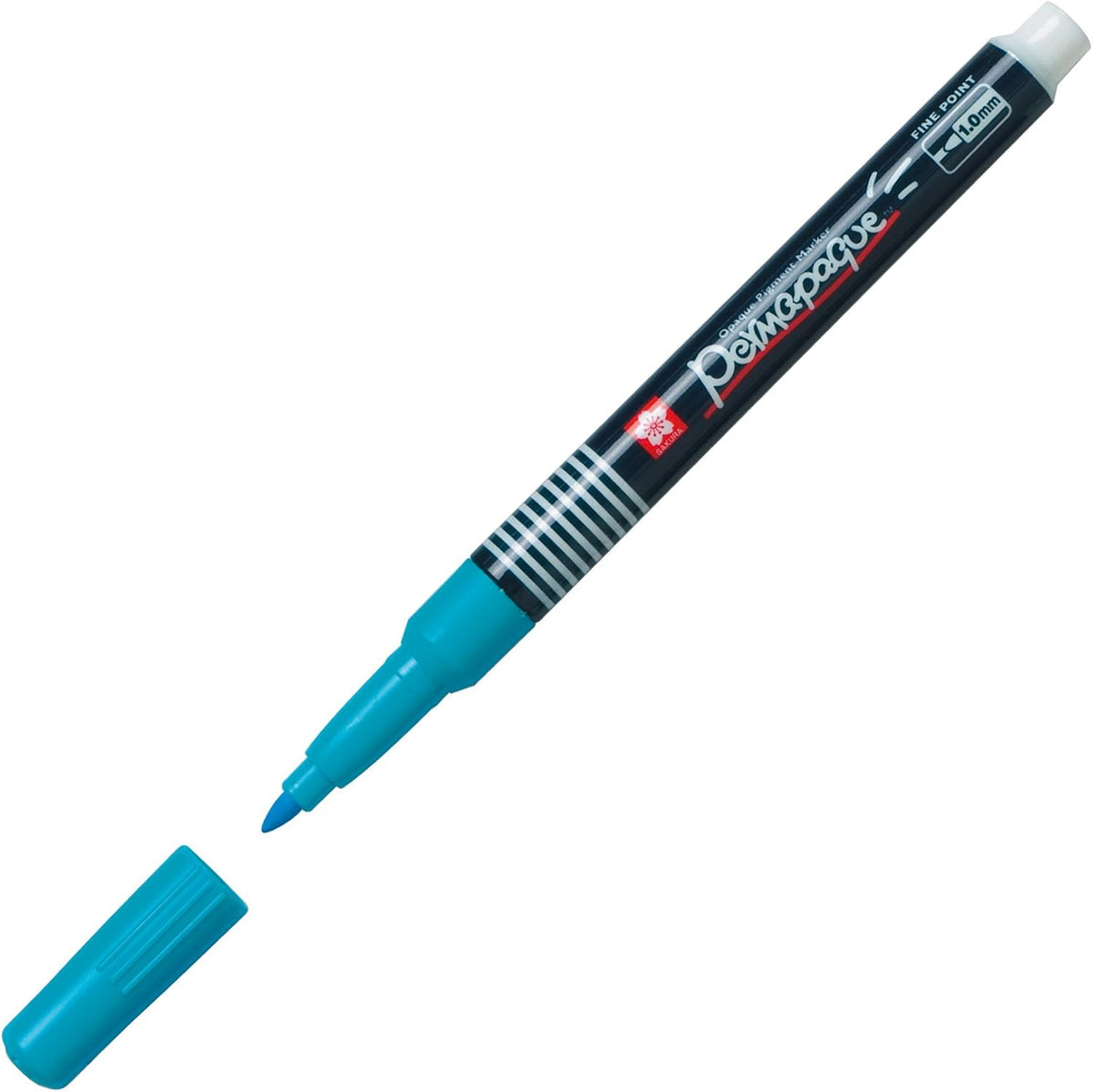 Sakura Permapaque Marker Sky Blue front view fine point art pen