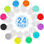 Phyyixs 24 pack colorful contact lens cases front view