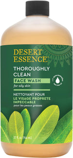 Desert Essence Thoroughly Clean Face Wash twin pack bottles