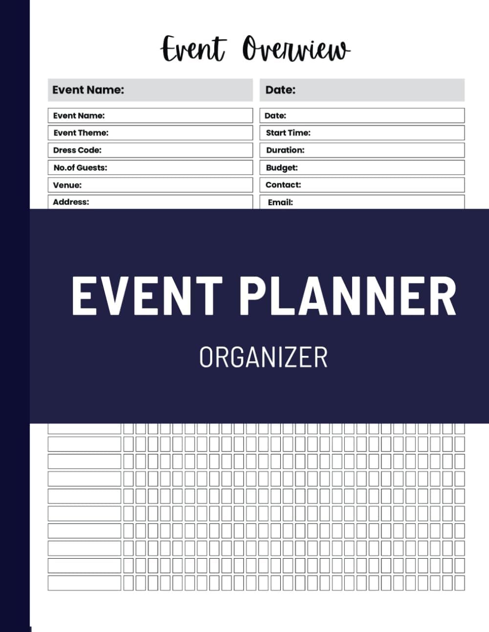 Event Planner Organizer: Stay organized with this comprehensive event planning management book for birthdays, weddings, and holiday house parties. ... lists, menus, to-do lists, and shopping lists - Image 1
