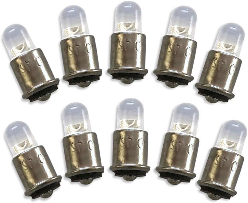 Dimensional length and width layout of the T1 3/4 bulb design.
