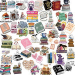 Reusable bookish decal pack for journals and scrapbooking