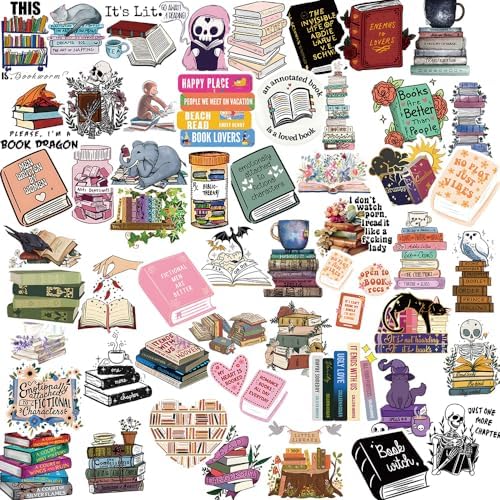Reusable bookish decal pack for journals and scrapbooking