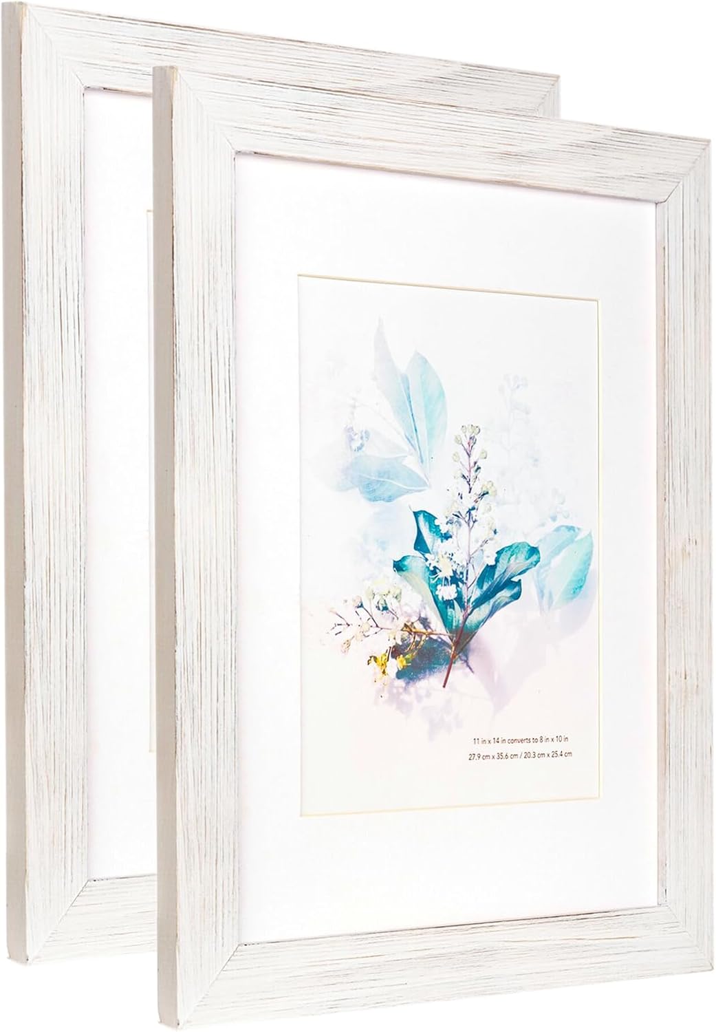 Kaiwin 11x14 wooden frame with white mat