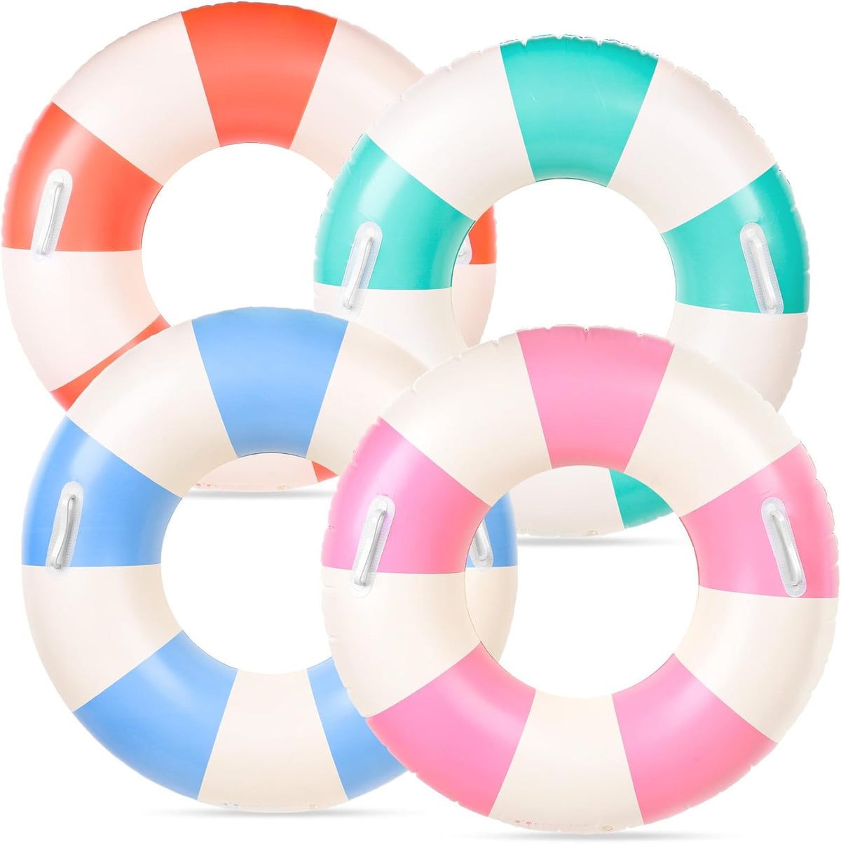 Fysuimu inflatable pool float set with handles front view