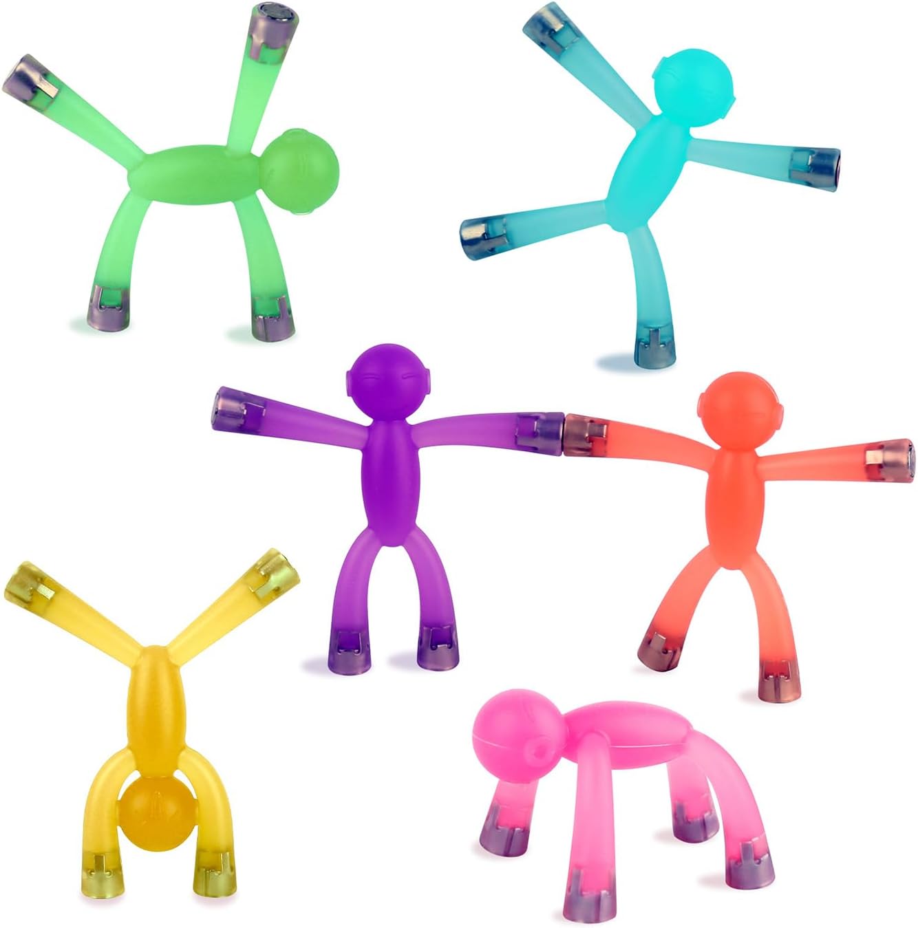 Laleay 6 piece magnetic people figures set front view