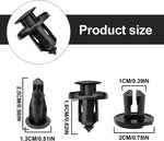 TOPCNOEM 10mm fender liner clips with fastener remover tool