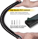Stageek open slot cable concealer installed on wall with hidden TV cords
