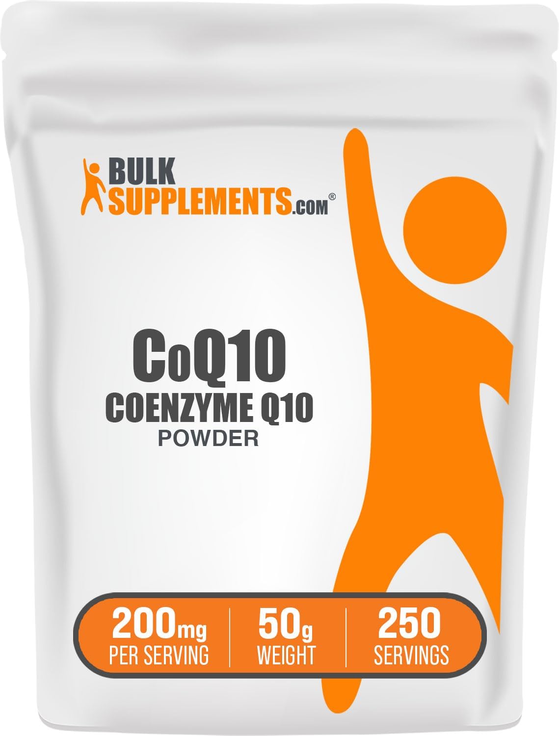 BulkSupplements.com Coenzyme Q10 Powder - Coenzyme Q10 200mg Supplement, Nutritional Supplement - Gluten Free, 200mg per Serving, 25g (0.88 oz) (Pack of 1) - Image 9