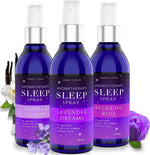 Combat Cleaner Pillow Sleep Spray Mist three pack front view aromatherapy sleep aid.