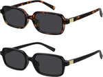 WOWSUN Retro Rectangle Sunglasses Womens Small Trendy 90s Sun Glasses Sunnies UV400 Protection - Image 10