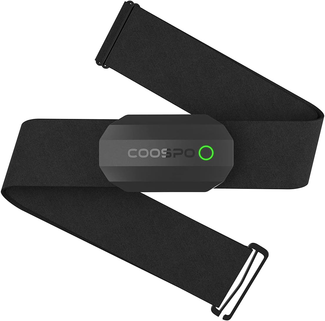 CooSpo heart rate monitor chest strap H808S front view sensor pod