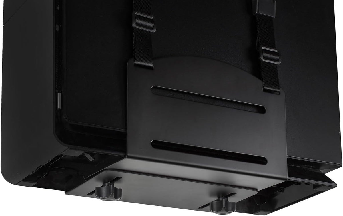 Mount-It CPU Wall Mount Bracket, Computer Tower Holder, Adjustable, Black | Fits Most PC Towers 4.75-8.75 in Wide, Under Desk or Wall, Steel, 22 Lbs Capacity, Safety Straps, Heavy Duty PC Mount - Image 9
