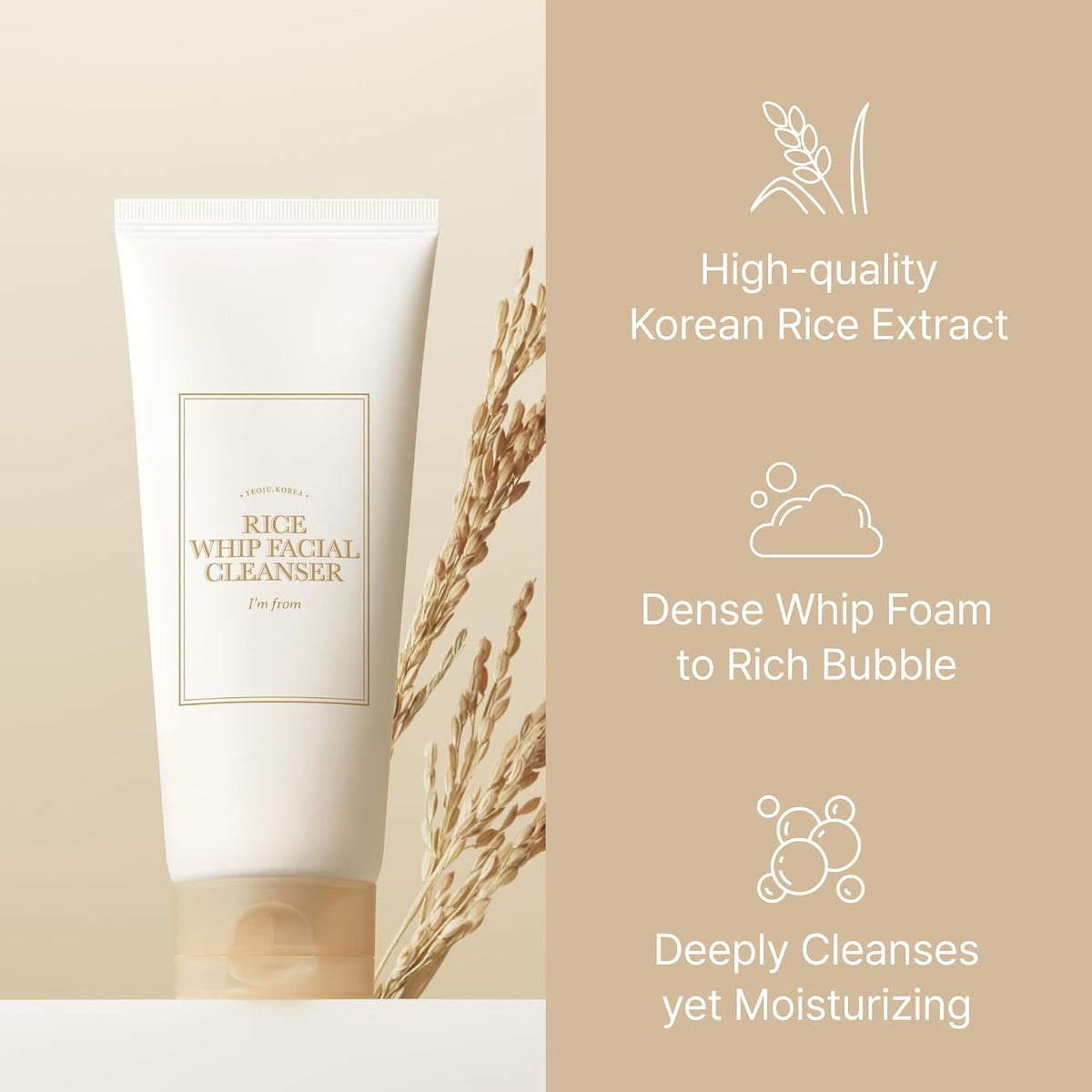 Full size I'm From Rice Whip Facial Cleanser bottle