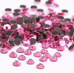 Rhinestones displayed on fabric for craft application