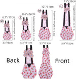 MANON ROSA poultry nappies six piece set spread out displaying different vibrant designs
