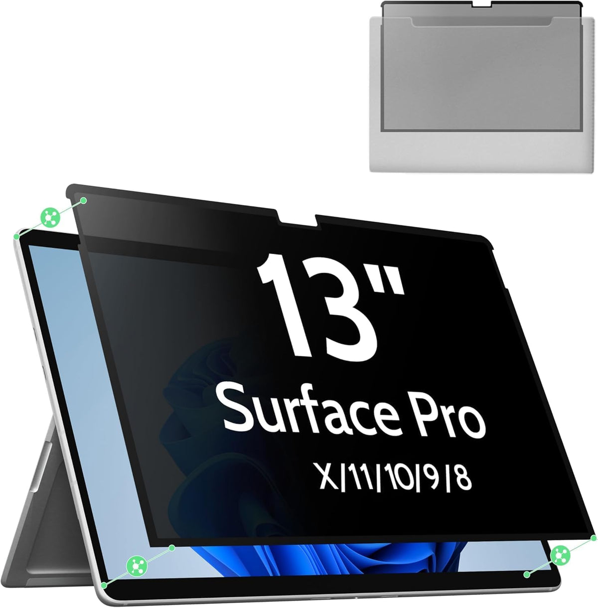 3 Pack Paper Screen Protector for Surface Pro 11/10/9/8/X -13 Inch(2019-2024), Draw and Write Like on Paper, Anti Glare Blue Light Filter, Sensitivity Film, Matte Shield Stylus Pen & Case Friendly - Image 13