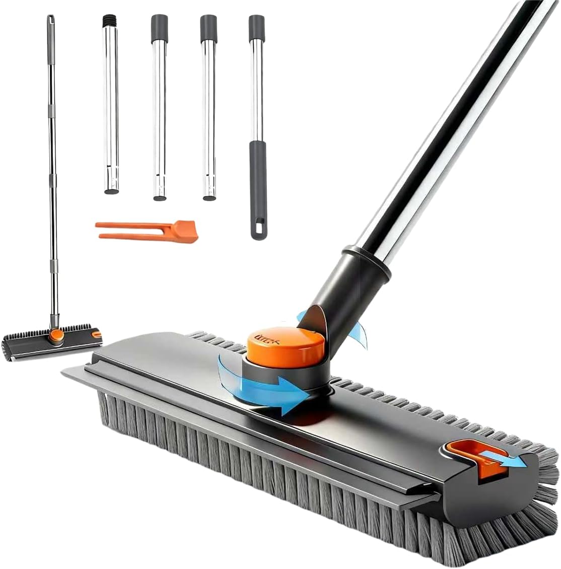 Bestbuy8 3 in 1 floor scrub brush with long handle