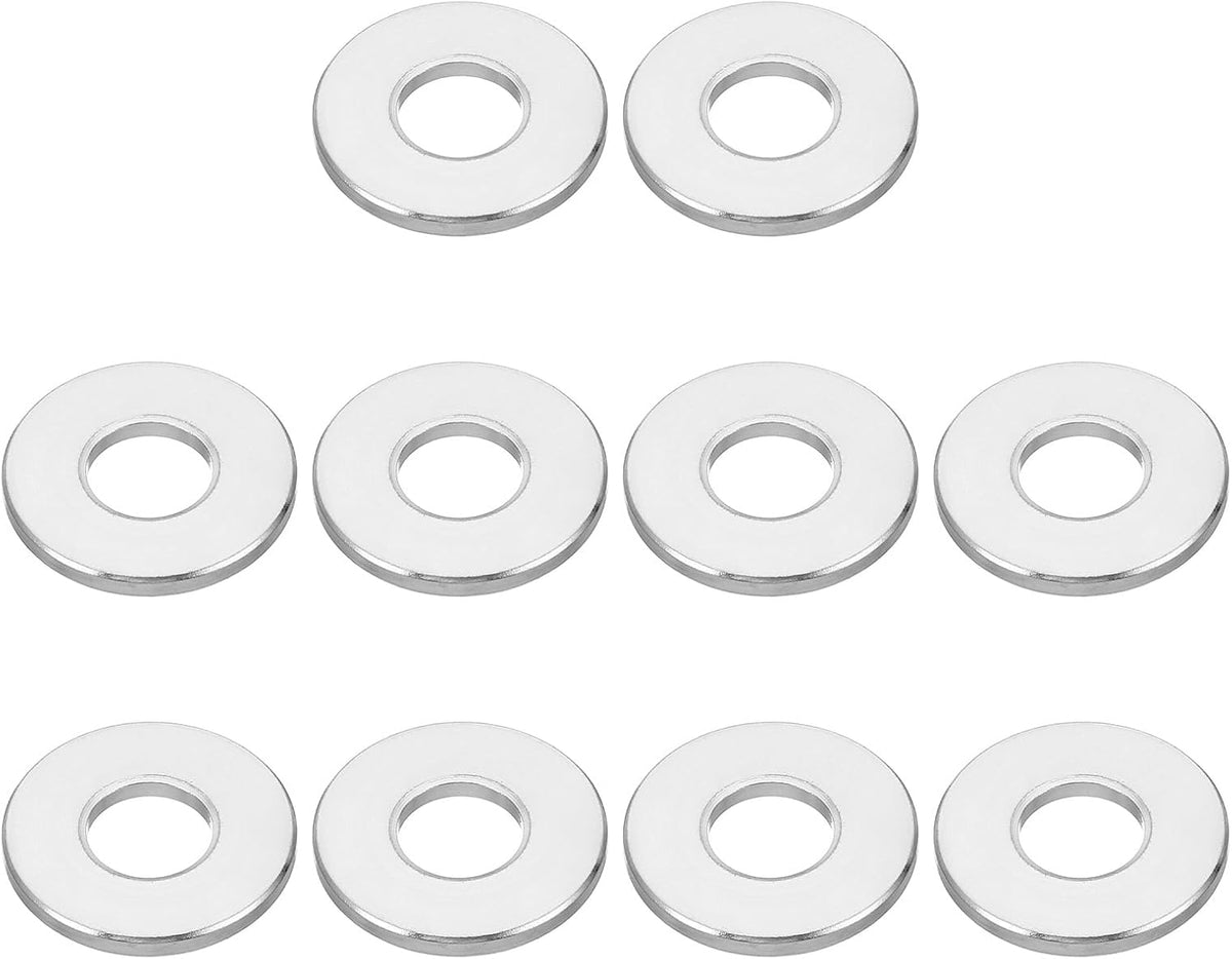 PATIKIL M8 Aluminum Spacers, 10Pcs Metal Spacer Aluminum Round 8.2mm ID x 12mm OD x 2mm L Thickness Aluminum Spacer Screw Standoff for 5/16" or M8 Screw Bolts - Image 10