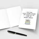 Qiliji old age greeting card folded layout