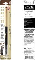Micro-angled tip of the long-lasting Milani eyebrow pencil for precise hair-like strokes.