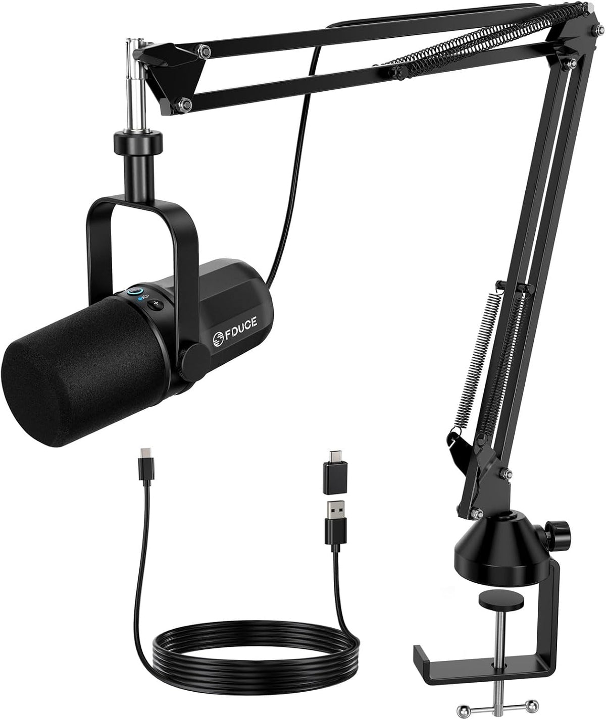 SL40 USB/XLR Dynamic Microphone for Podcasting, Gaming, Live Streaming and Recording, Built-in Headphone Output, LED Mute Button, All Metal, Voice Isolation Technology - Image 13