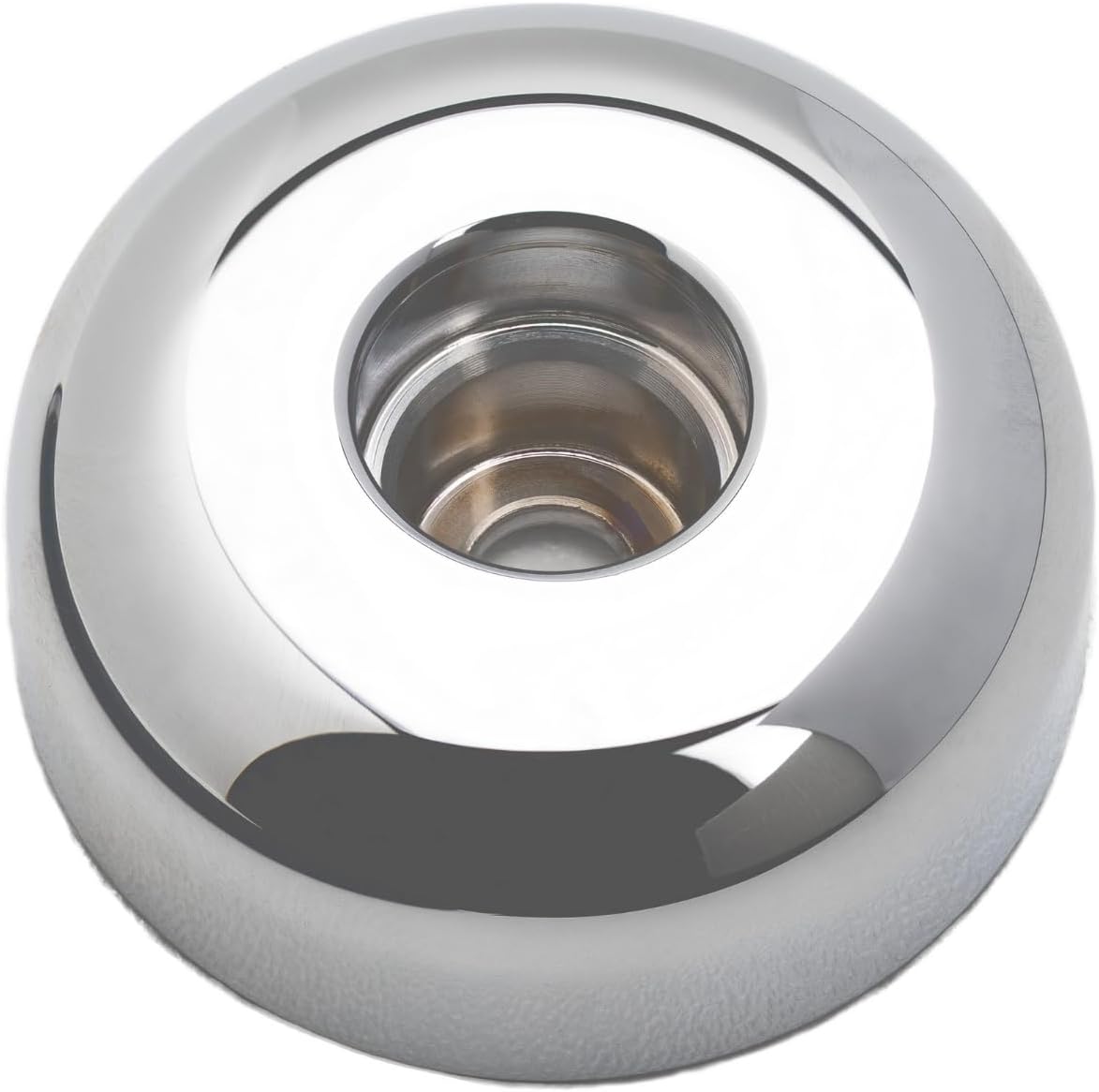 MERKUR Shaving Stand Gloss Chrome 4006 front view on a modern bathroom counter.