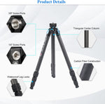 Sirui ST-224 tripod showing waterproof twist leg locks