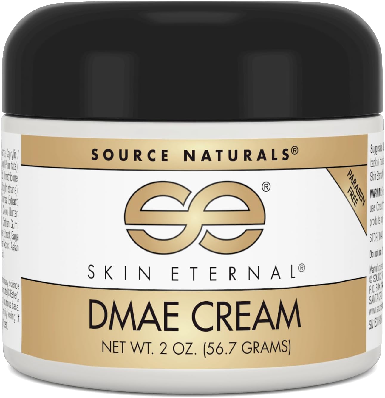 Source Naturals Skin Eternal DMAE Cream jar front view anti-aging moisturizer