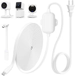 Delilyn outdoor power adapter and flat cable front view package for smart camera