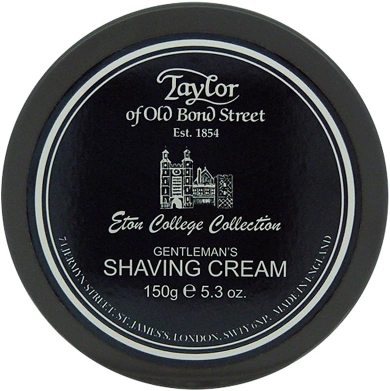 Taylor of Old Bond Street Eton College Shaving Cream 5.3 ounce jar front view