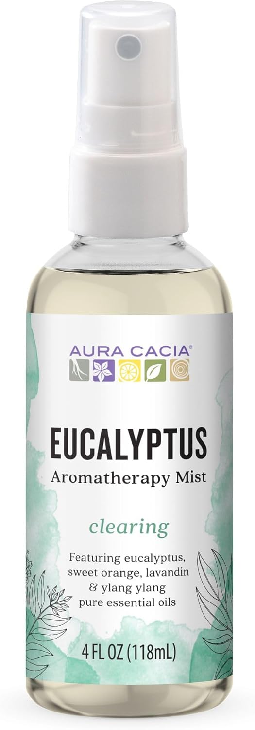 Aura Cacia Room and Body Mist, Clearing Eucalyptus, 4 Fluid Ounce - Image 1