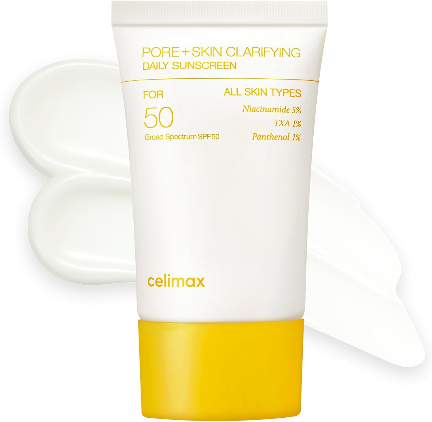 Celimax Pore and Skin Clarifying Daily Sunscreen front view bottle for broad spectrum uv protection