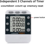 Digital Dual Kitchen Timer, Multiple Channels Countdown Timer - Image 3