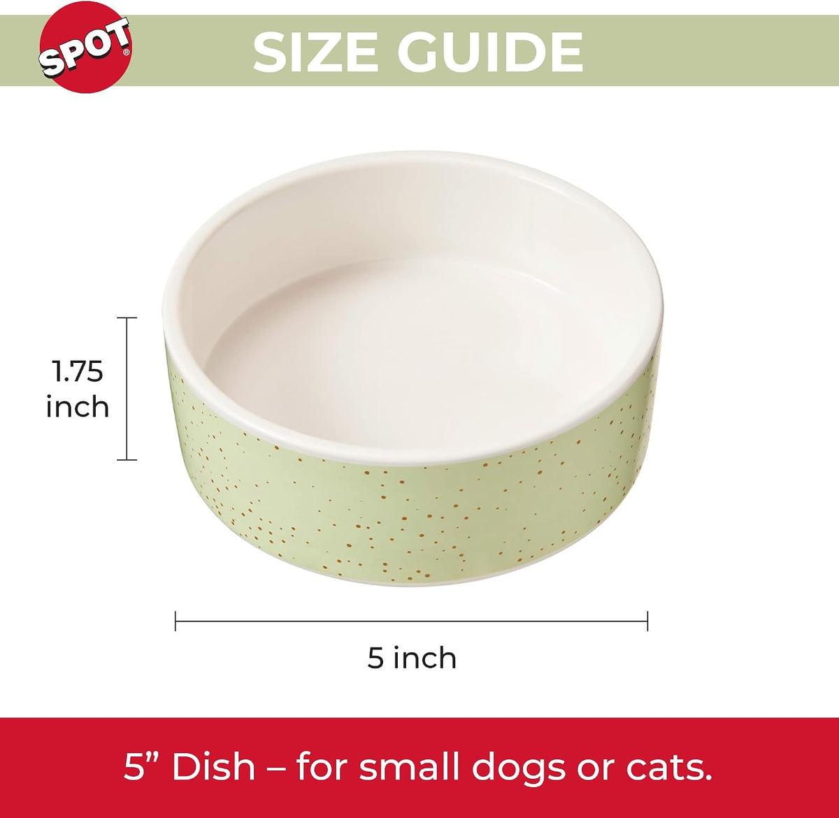 Spot stoneware pet dish lifestyle display