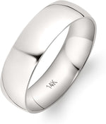 Wedding Band 14K/10K Solid Gold 6mm Comfort Fit Ring Men Women | Stamped 10K, not plated; high-polish, rounded comfort interior; hypoallergenic; made in USA; true-to-size; gift-ready - Image 10